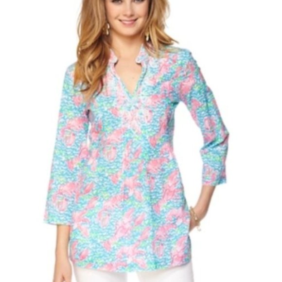 HTF Lilly Pulitzer Tunic sz Large - Picture 1 of 9